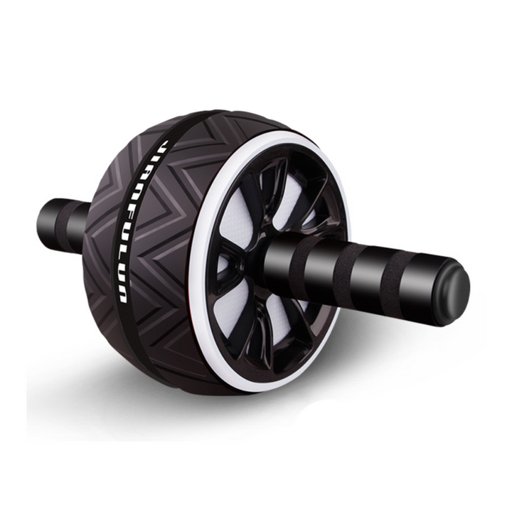 Ab Roller with Wide Wheels - CoreX-Black/White-The Livary