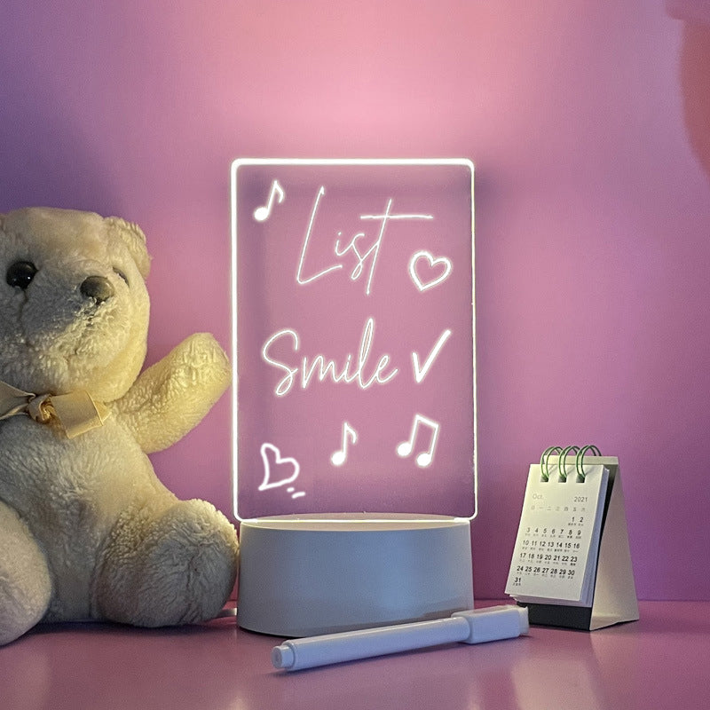 Illuminated Notice Board - LumoNote-White-The Livary