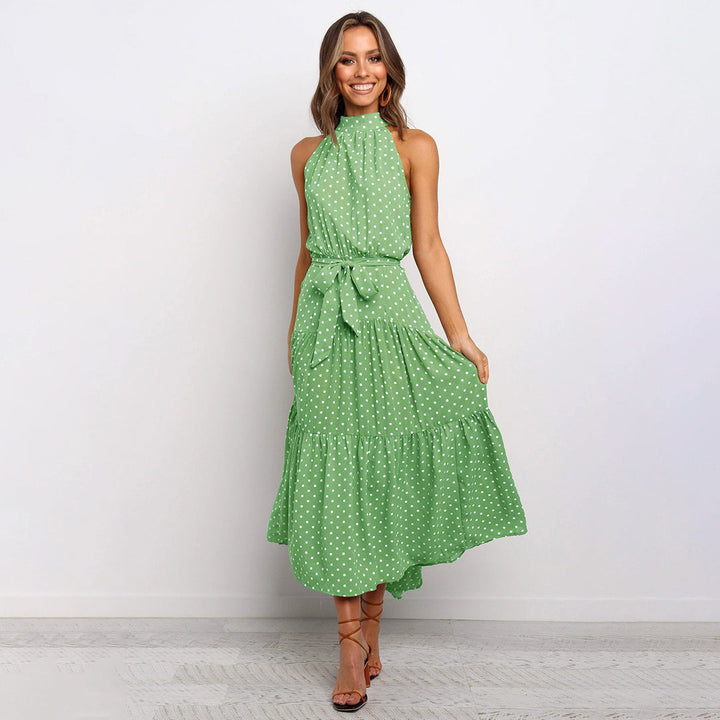 Stylish Long Summer Dress - Lucienne-Green-S-The Livary