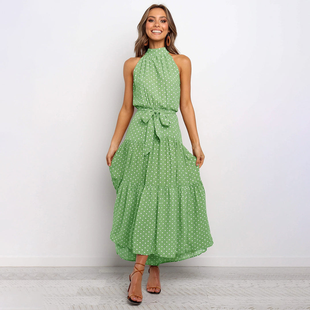 Stylish Long Summer Dress - Lucienne-Yellow-S-The Livary
