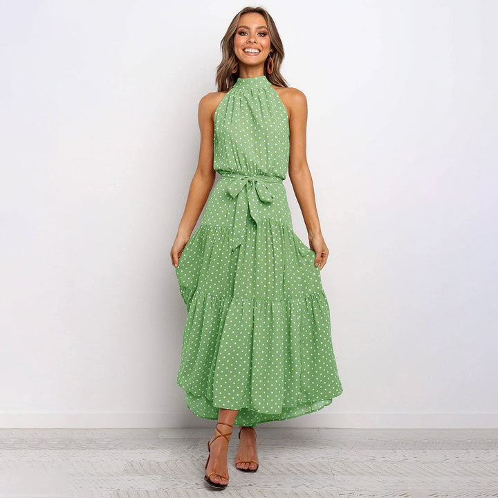 Stylish Long Summer Dress - Lucienne-Yellow-S-The Livary