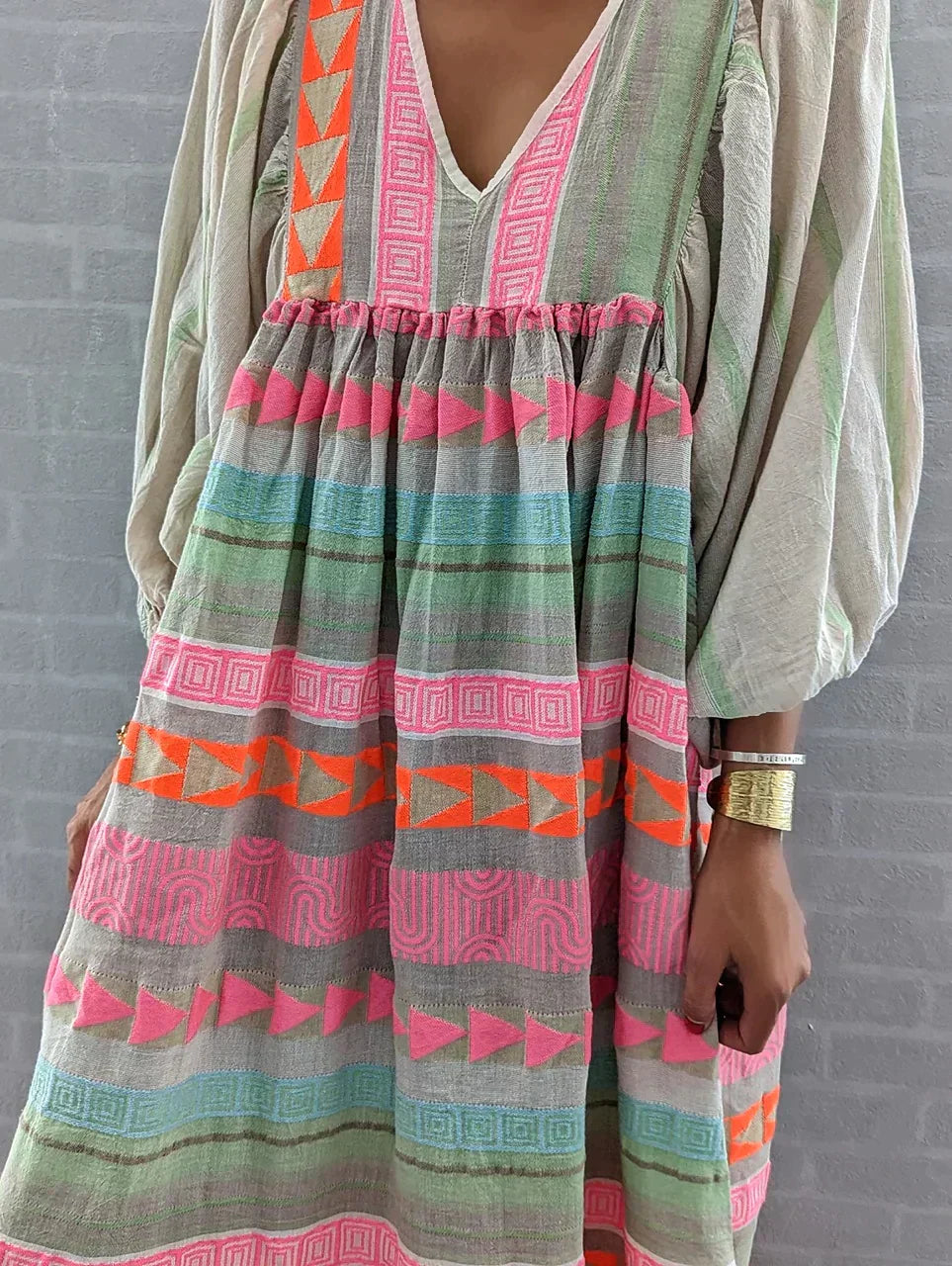 Summer maxi dress with gradient – Solenne-S-The Livary