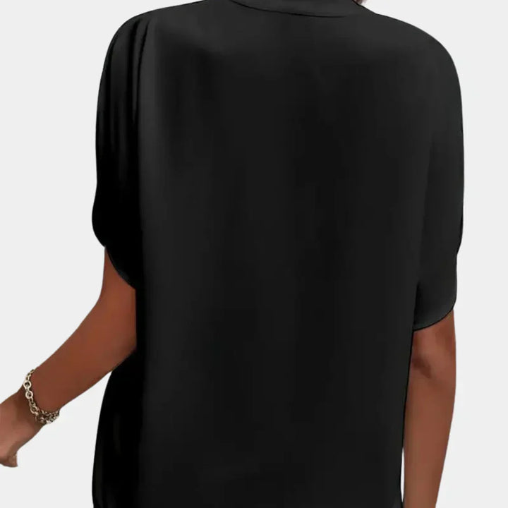 Airy summer blouse for women – Ella-Black-S-The Livary