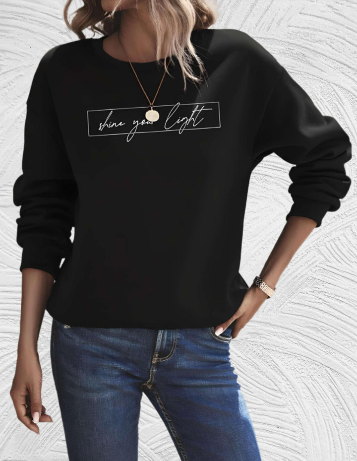 Oversized Women's Sweater with Round Neck - Luna
