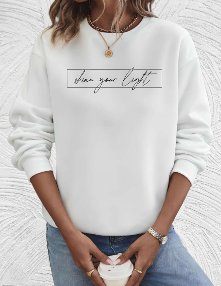 Oversized Women's Sweater with Round Neck - Luna