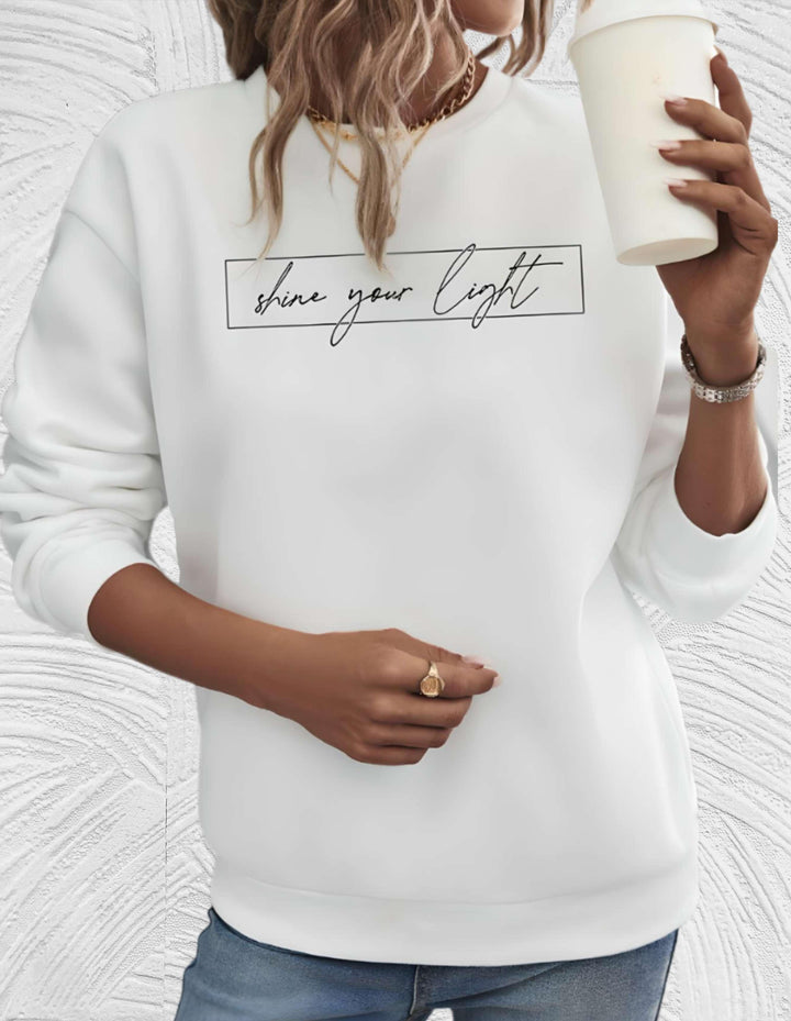 Oversized Women's Sweater with Round Neck - Luna