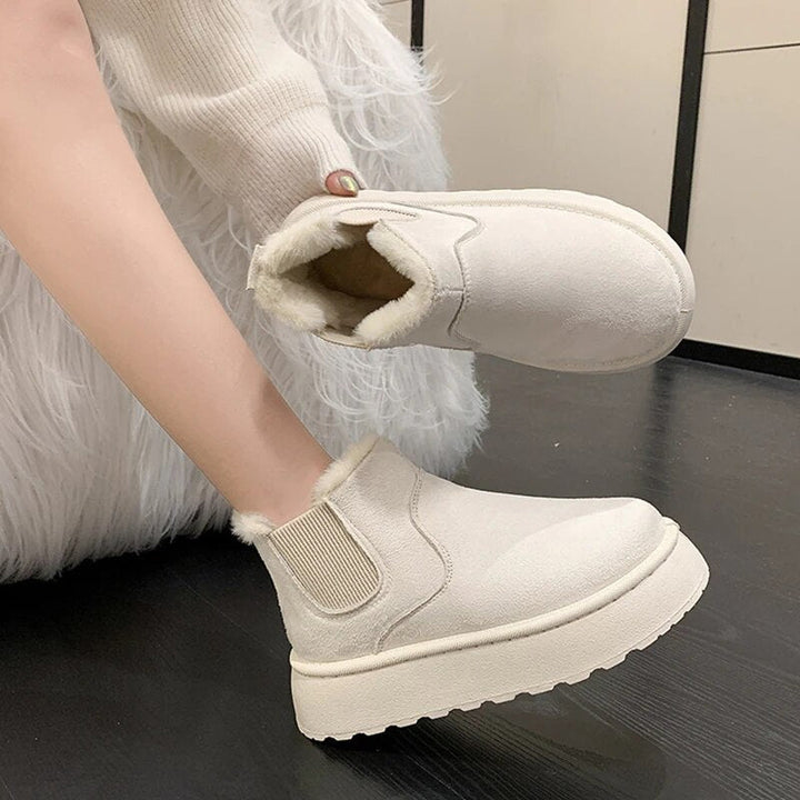 Warm and Comfortable Winter Boots for Women - FrostFlair-Brown-2.5-The Livary