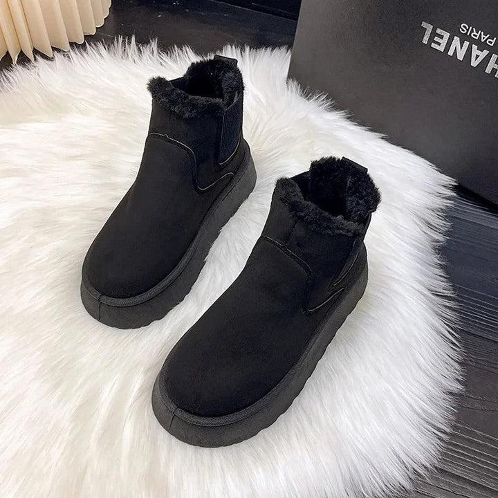 Warm and Comfortable Winter Boots for Women - FrostFlair-Black-2.5-The Livary