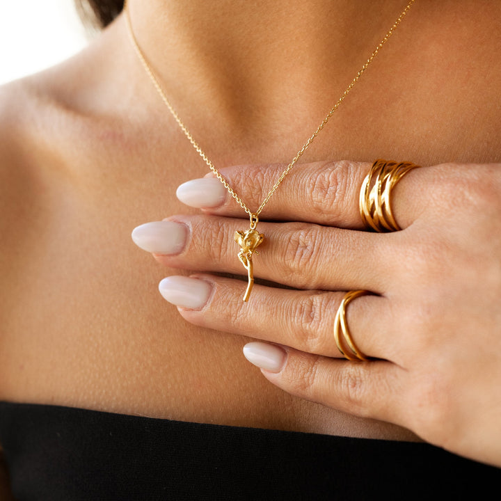 Stylish Branched Ring - Nora-Gold-The Livary