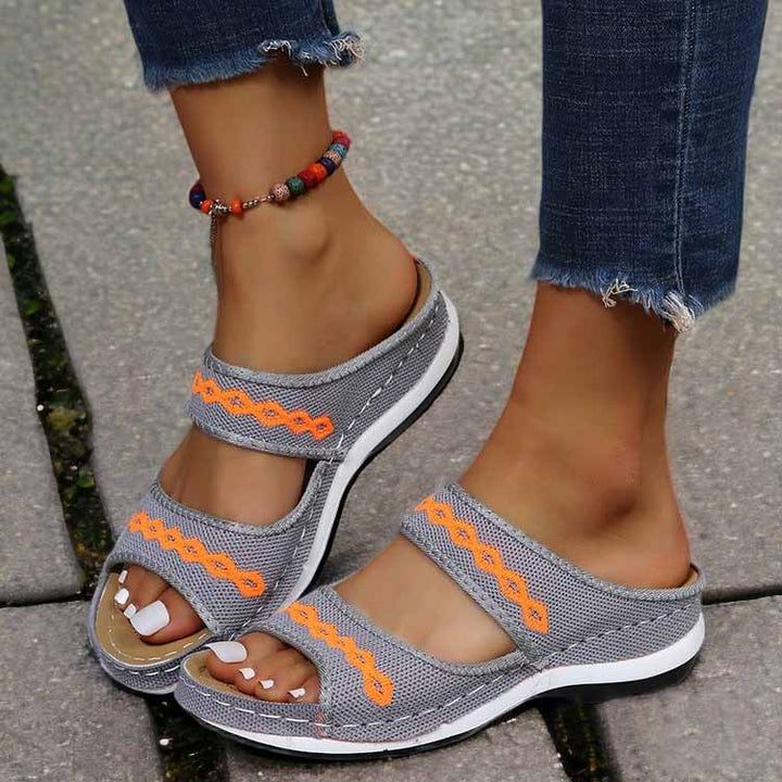 Ladies Sandals with DynamicSupport Technology - LunaStride-Gray-2.5-The Livary