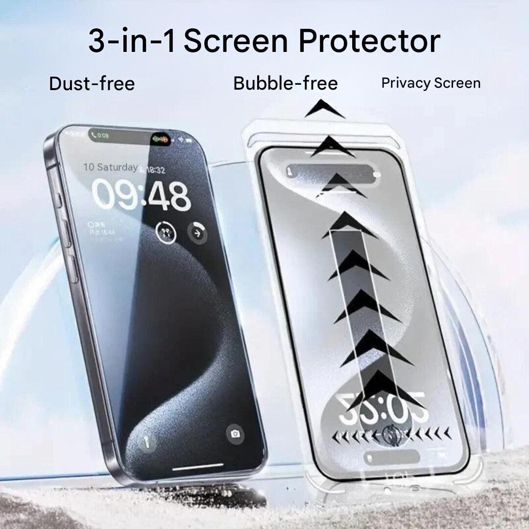 3-in-1 iPhone Screen Protector - iShield Privacy-iPhone 16-The Livary