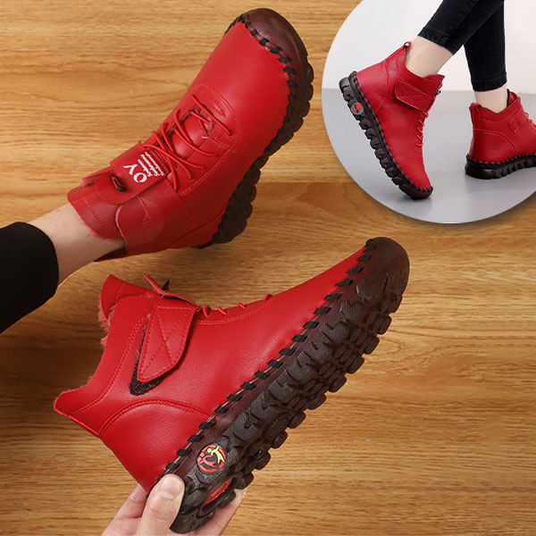 Warm High Women's Shoes – Nova-Red-4-The Livary