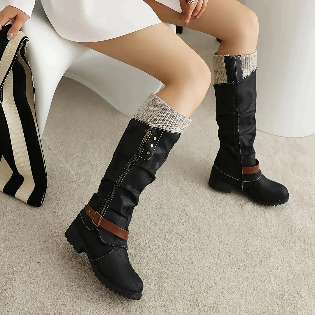 Fashionable High Women’s Boots - Isabella-Black-2.5-The Livary