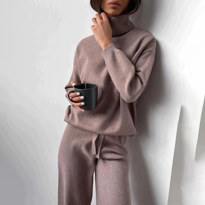 Luxury and Comfortable Cashmere Set - Amelie-Brown-XS-The Livary