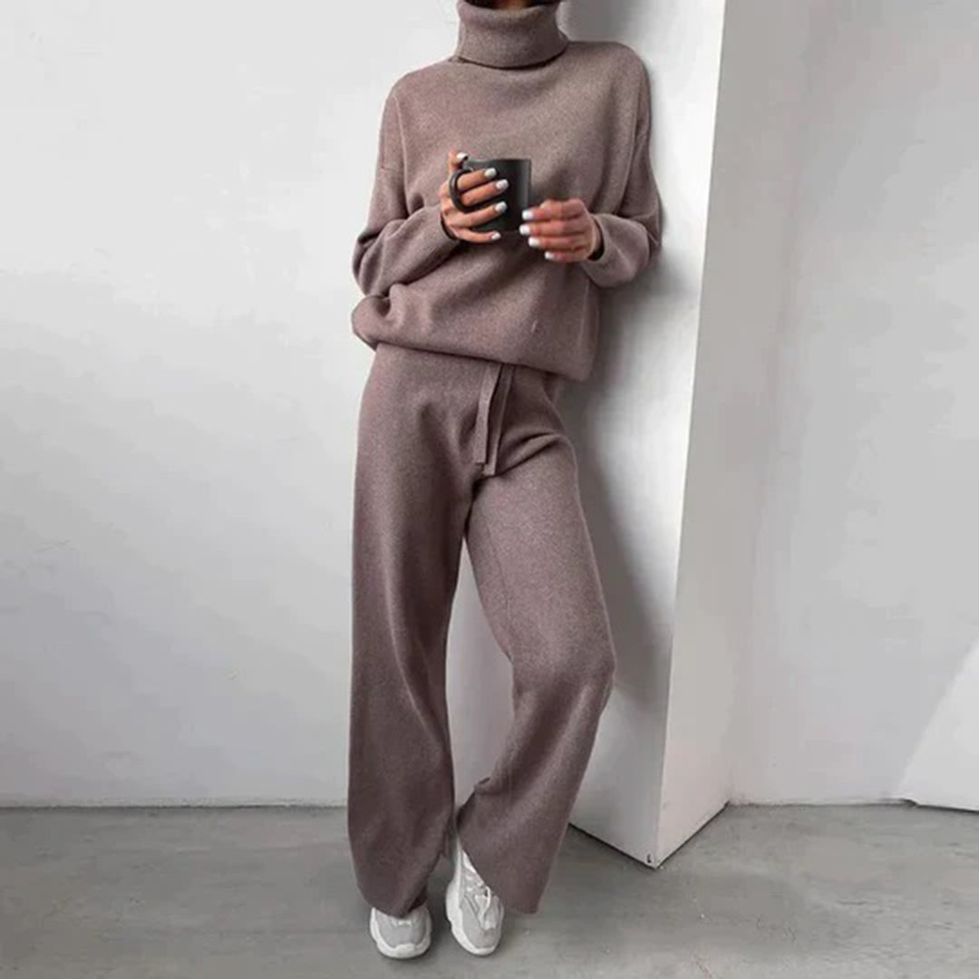Luxury and Comfortable Cashmere Set - Amelie-Brown-XS-The Livary