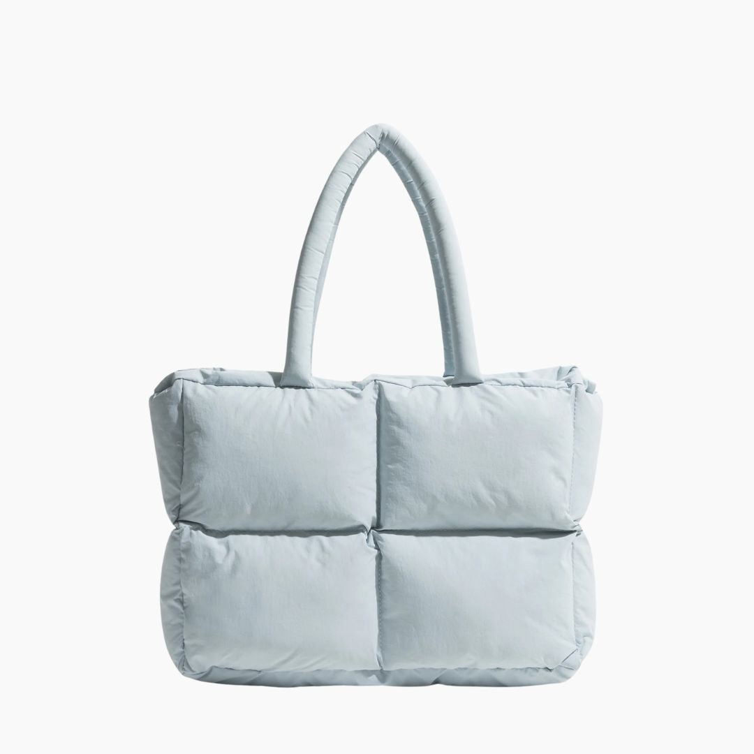 Stylish Puffer Shoulder Bag - Aurora-Baby blue-The Livary