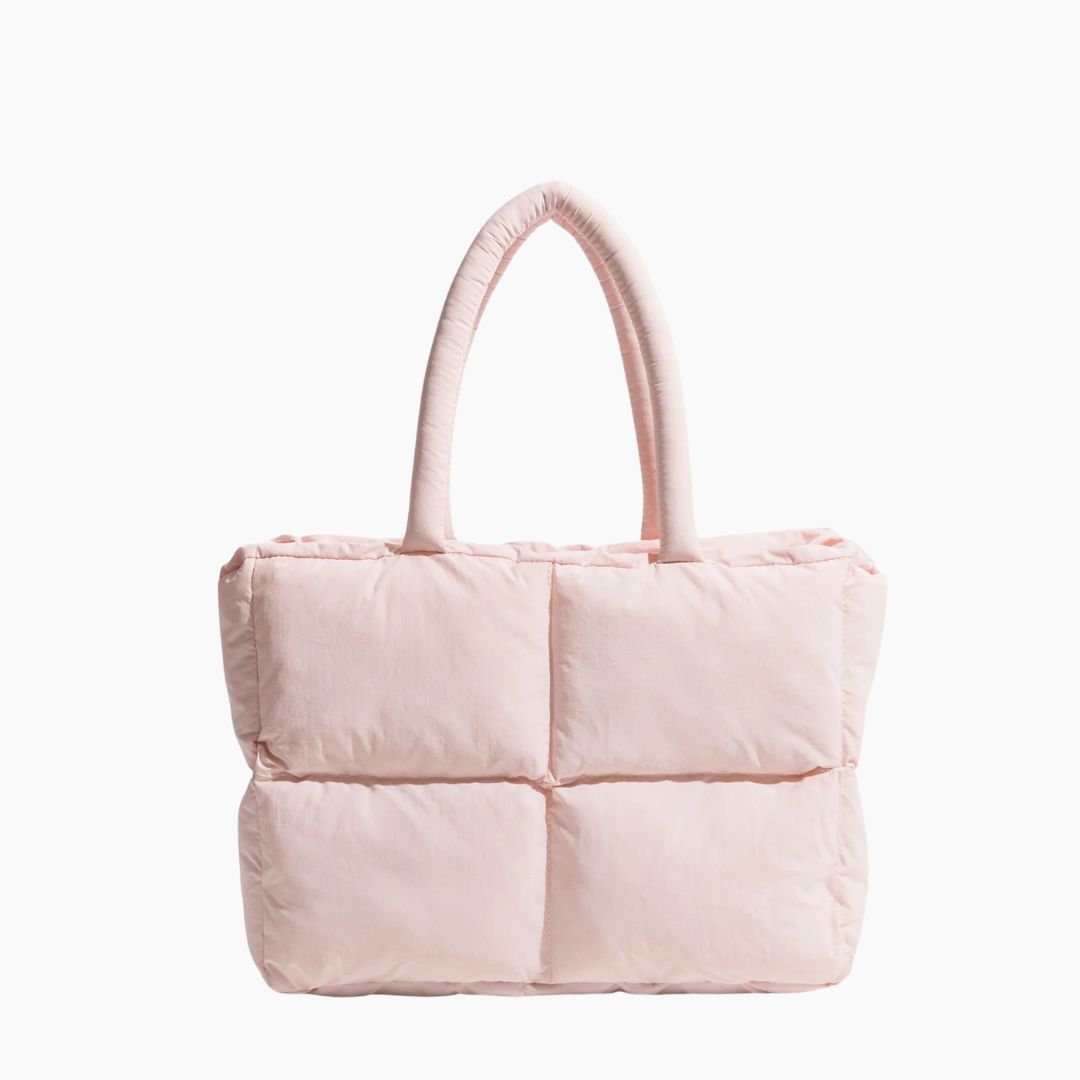 Stylish Puffer Shoulder Bag - Aurora-Pink-The Livary