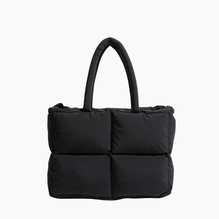 Stylish Puffer Shoulder Bag - Aurora-Black-The Livary
