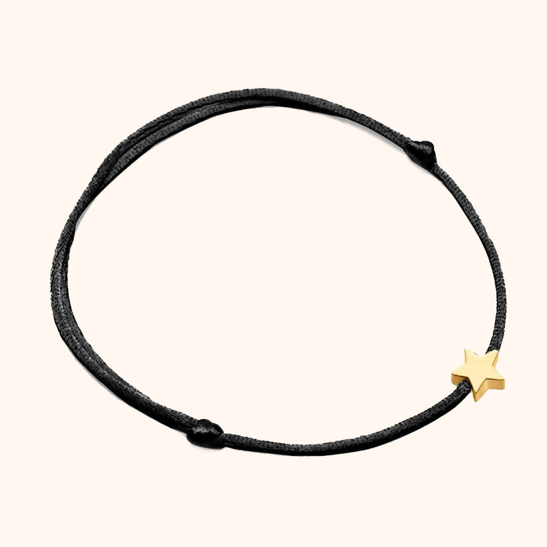 Star bracelet - Stella-Black-Gold-The Livary