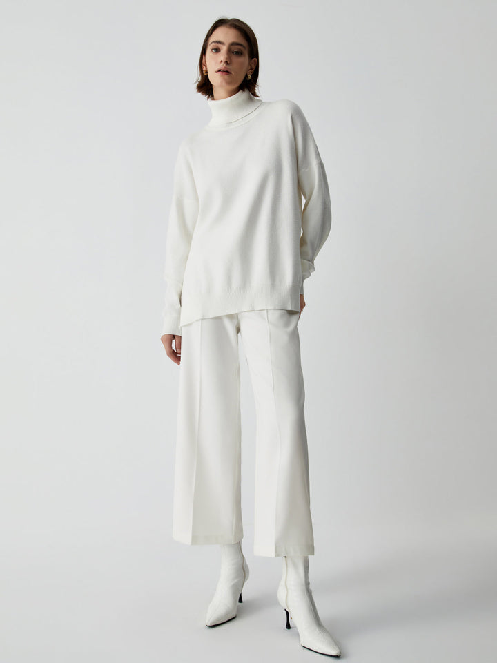 Wide Trousers for Women - Selina-White-XS-The Livary