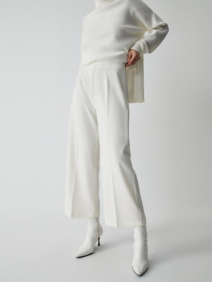 Wide Trousers for Women - Selina-White-XS-The Livary
