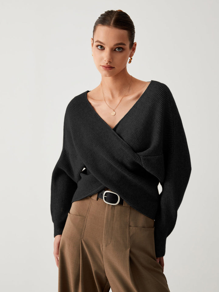 Oversized Sweater for Women - Sienna-Black-XS-The Livary