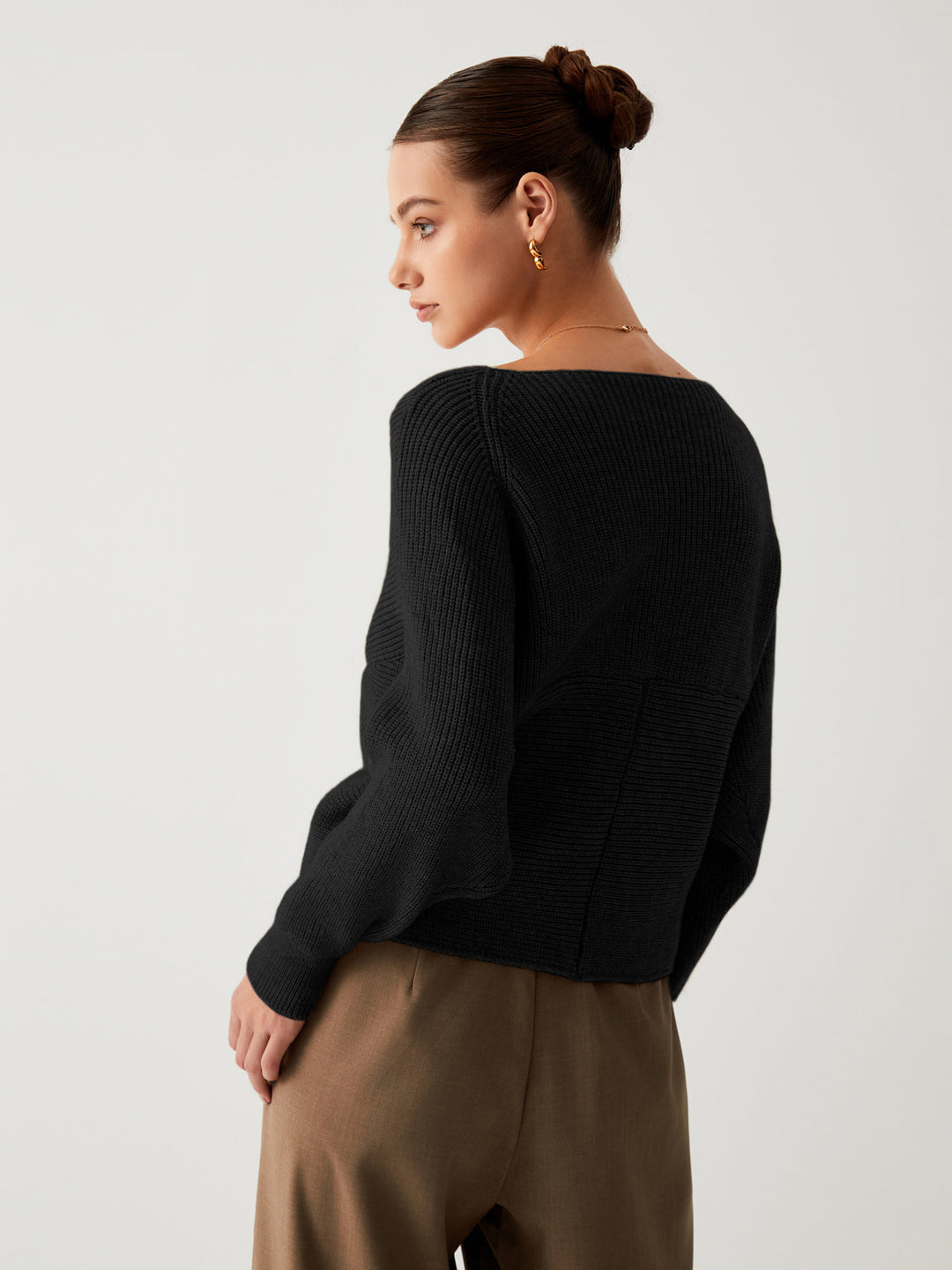 Oversized Sweater for Women - Sienna-Khaki-XS-The Livary
