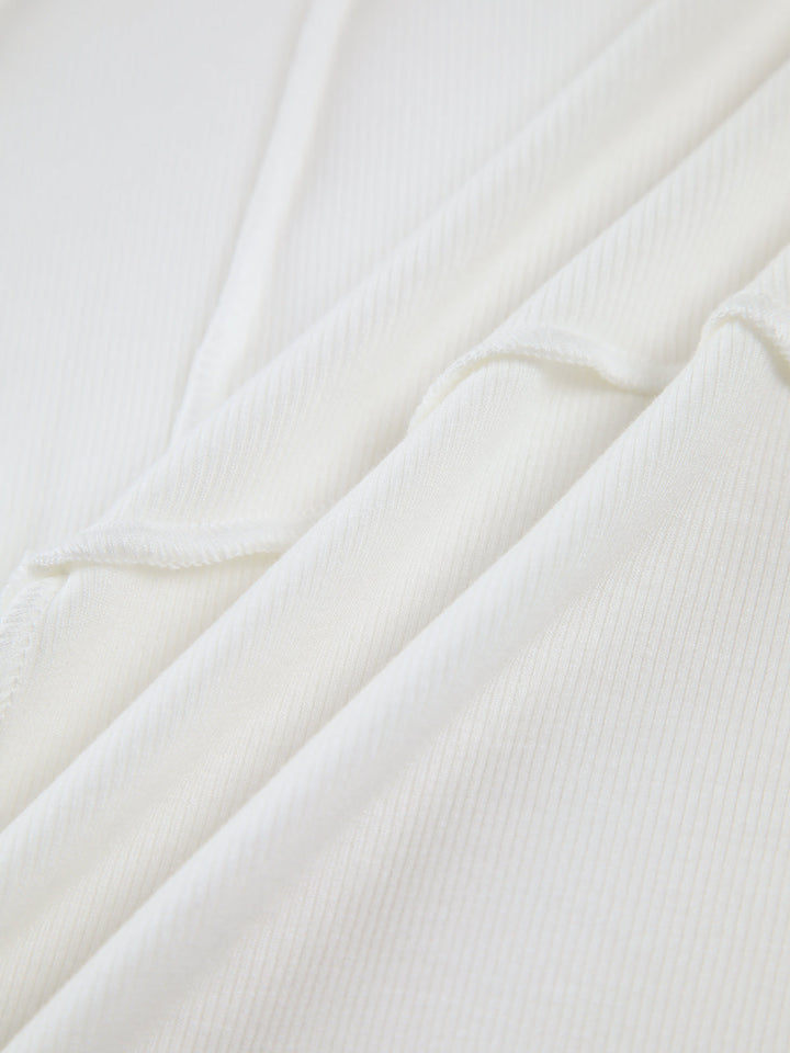 Basic Ladies Shirt with Long Sleeves - Mira-White-XS-The Livary