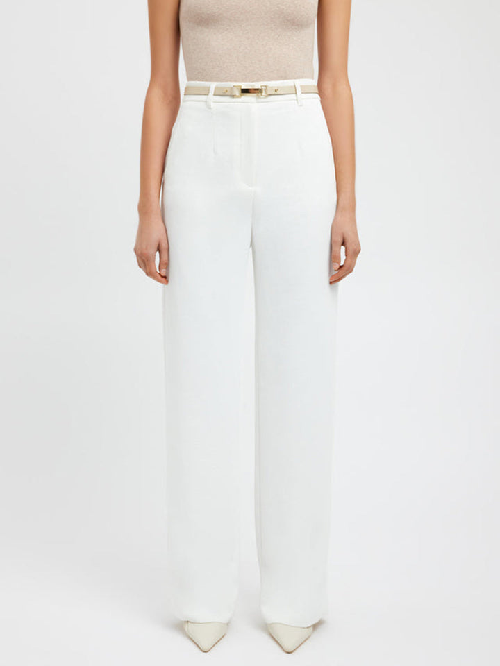 Casual Trousers for Women - Mila-White-XS-The Livary