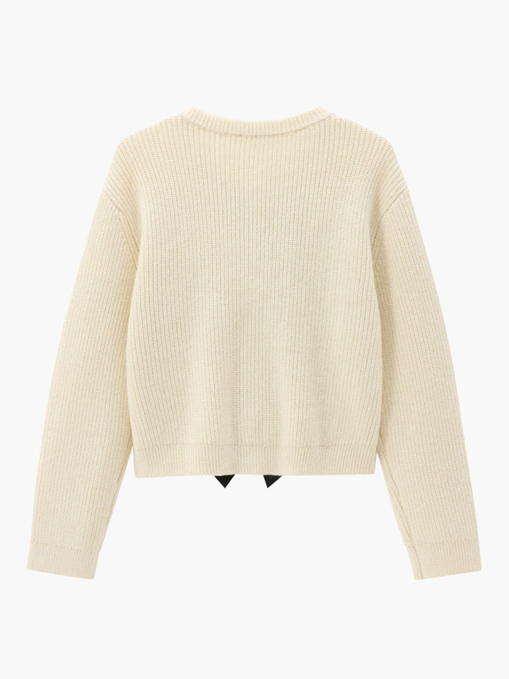 Bow Sweater for Women - Isla-White-XS-The Livary