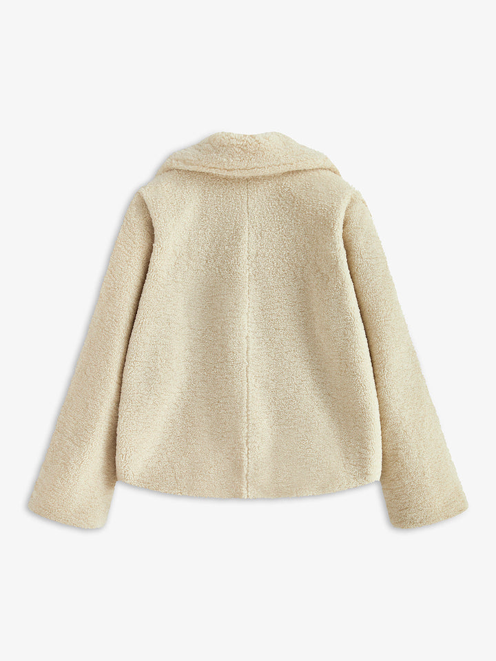 Comfortable Ladies Teddy Coat - Aveline-S-The Livary