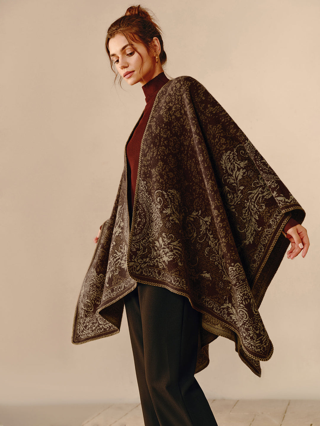 Boho Reversible Poncho - Seraphina-The Livary