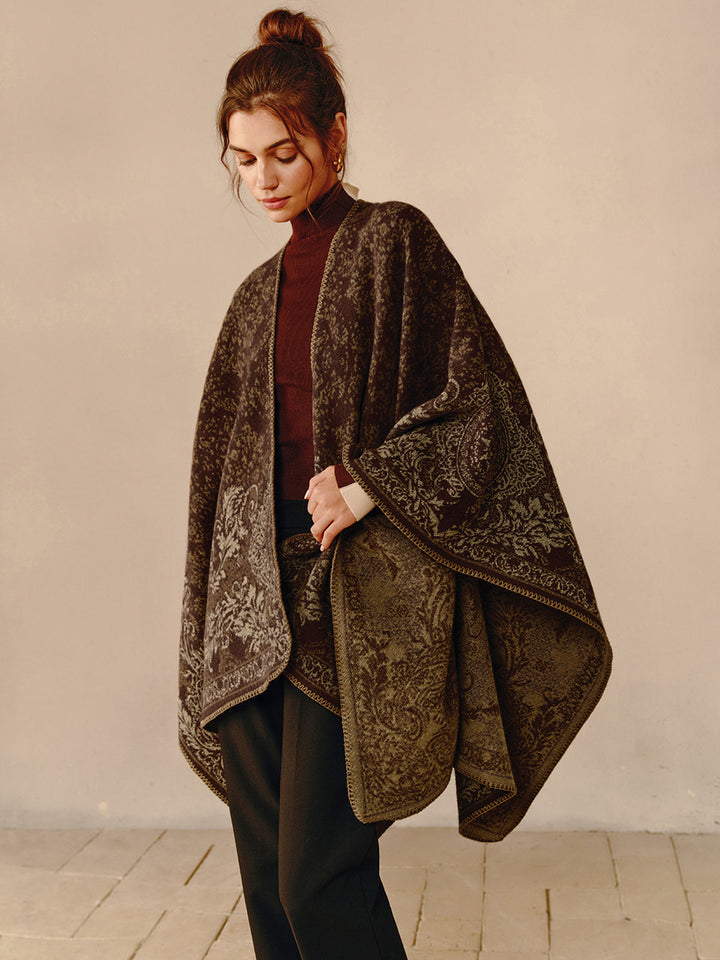 Boho Reversible Poncho - Seraphina-The Livary