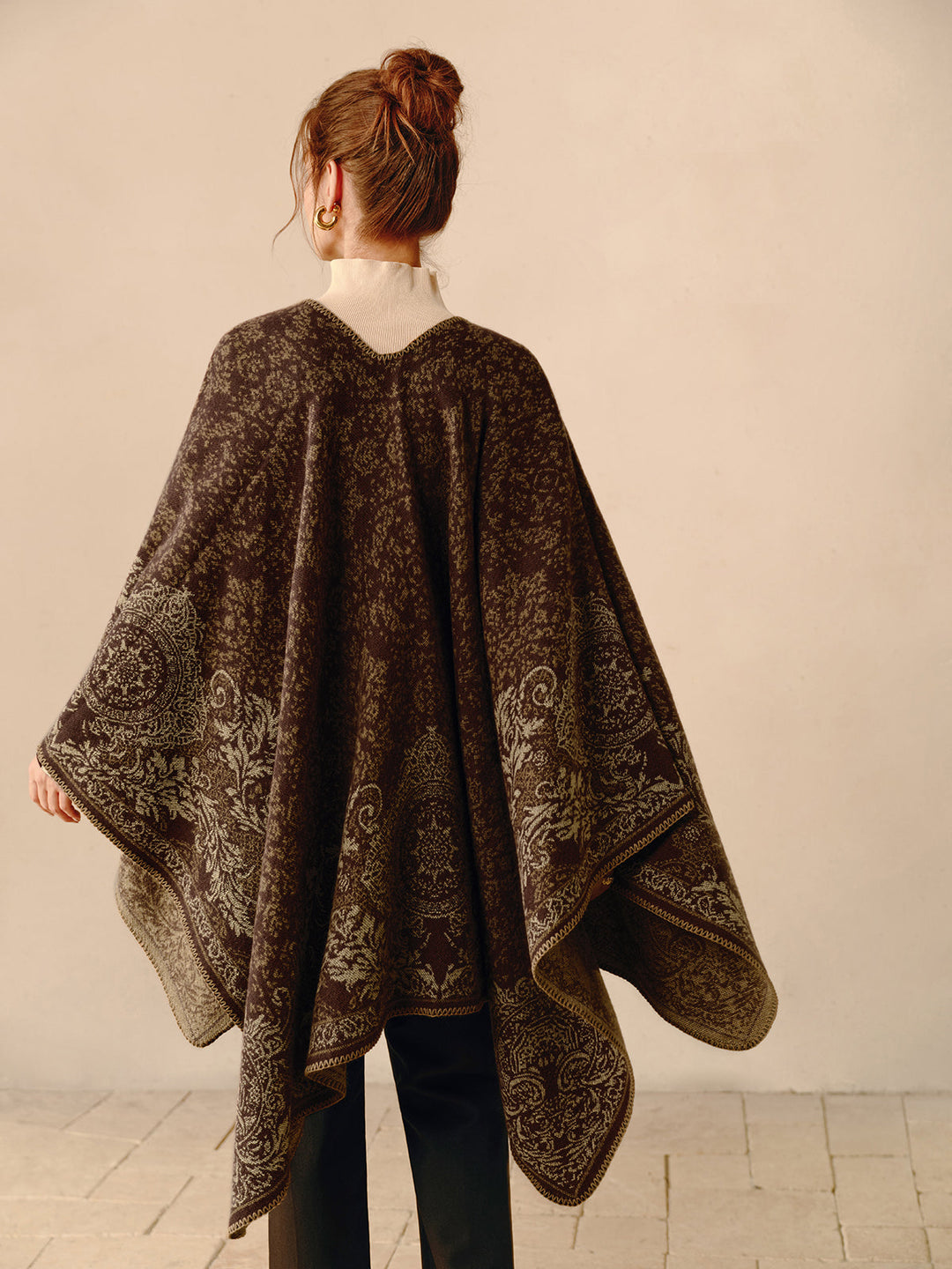 Boho Reversible Poncho - Seraphina-The Livary