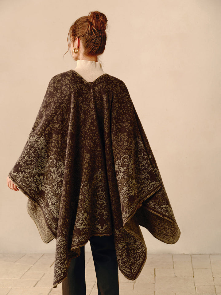 Boho Reversible Poncho - Seraphina-The Livary