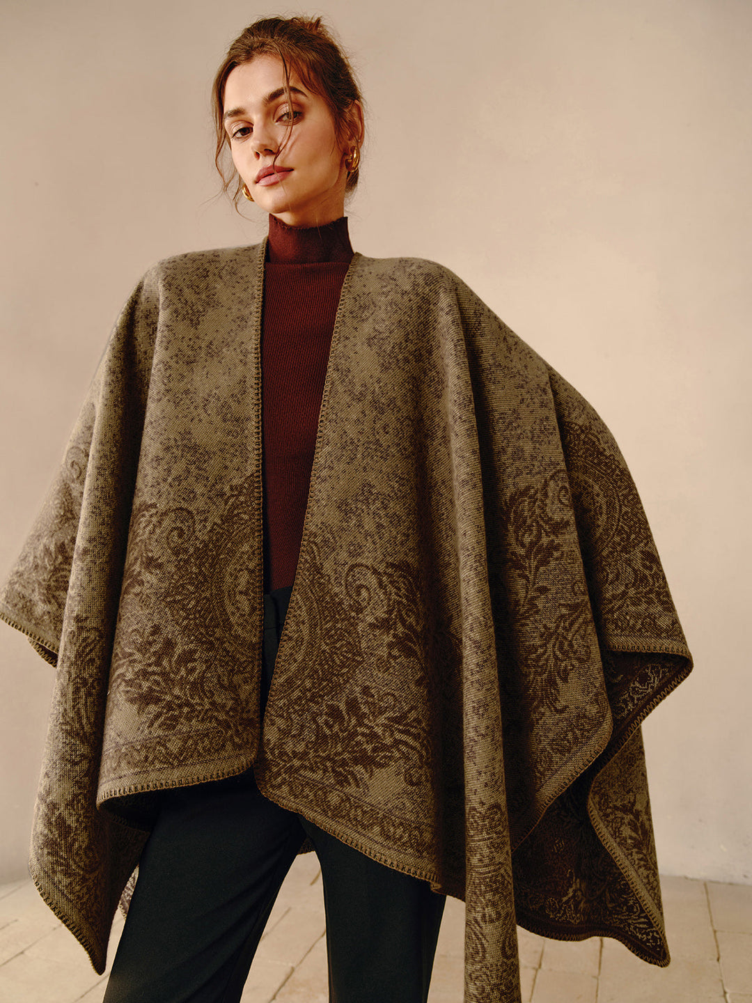 Boho Reversible Poncho - Seraphina-The Livary