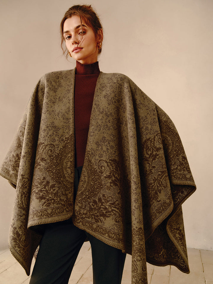 Boho Reversible Poncho - Seraphina-The Livary