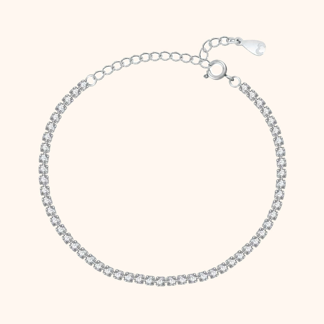 Sparkling Bracelet - Clara-Silver-The Livary