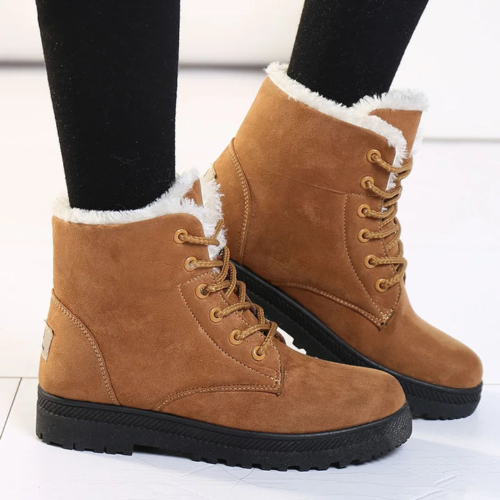 Warm Ladies Winter Boots - Aria-Brown-2.5-The Livary
