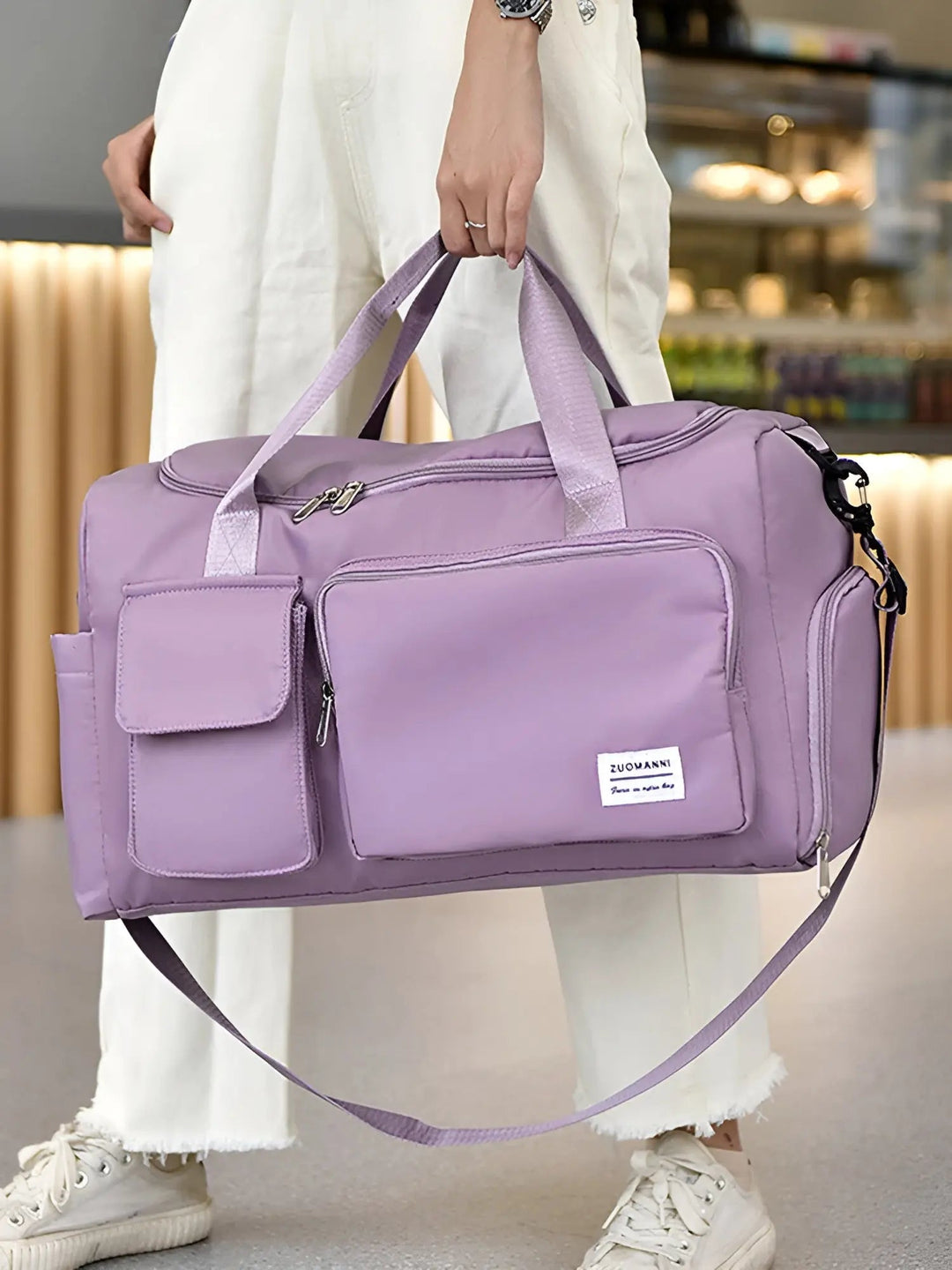 Large Waterproof Weekend Bag - VoyagePro-Green Pink-The Livary