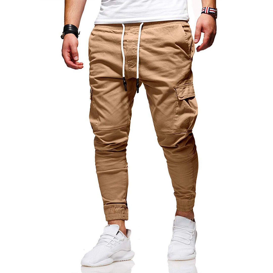 Stylish Cargo Pants for Men - Xander-Khaki-S-The Livary