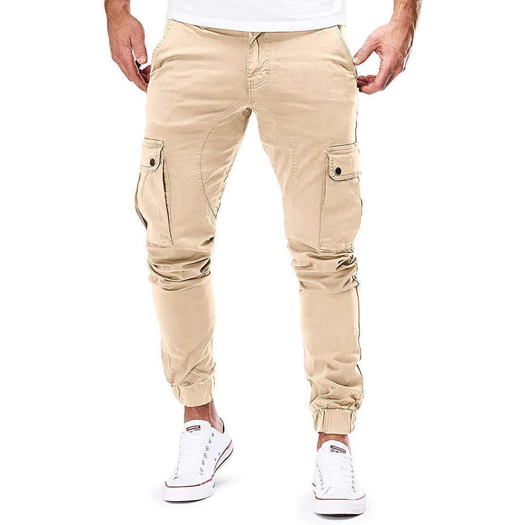 Stylish Cargo Pants for Men - Xander-Beige-S-The Livary