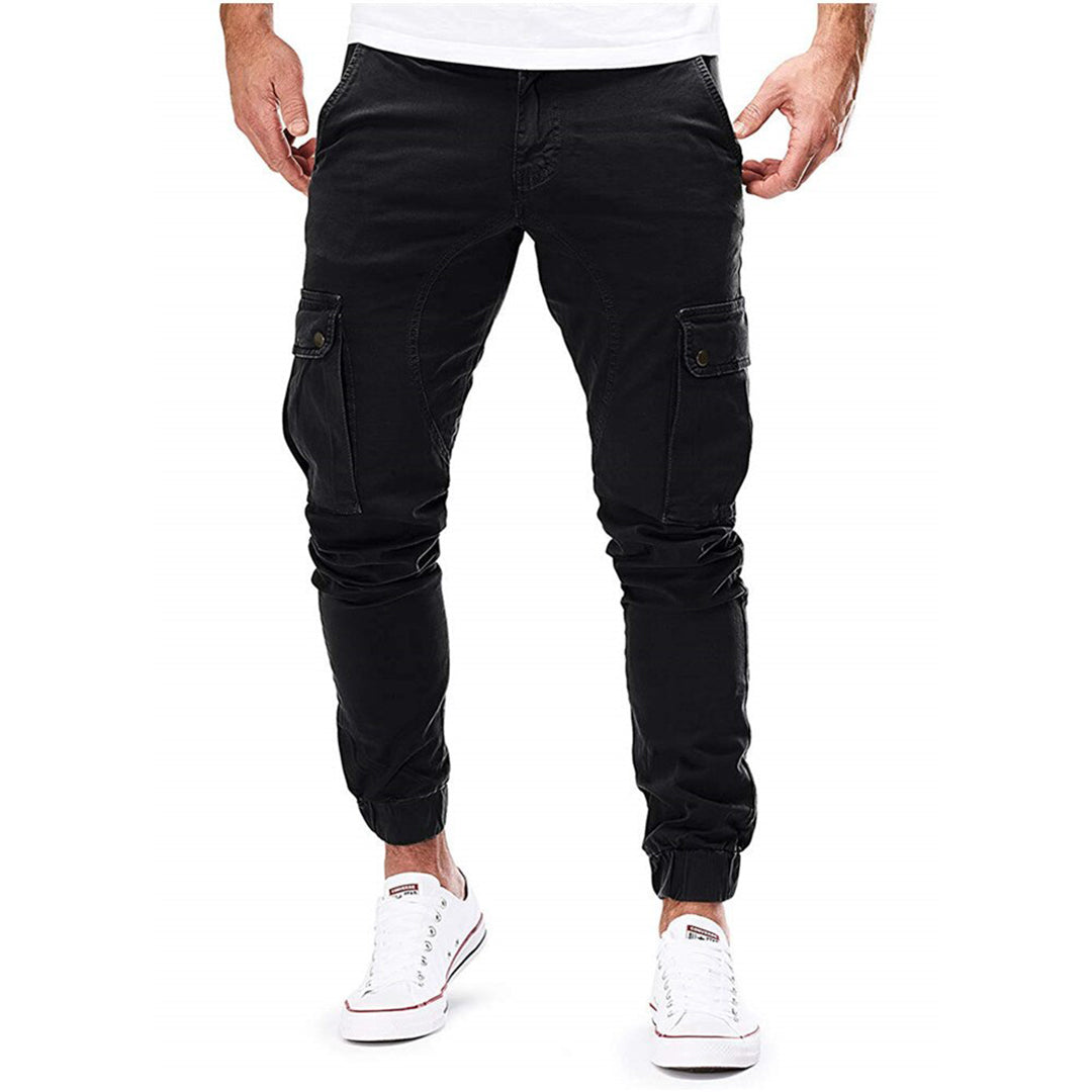 Stylish Cargo Pants for Men - Xander-Black-S-The Livary