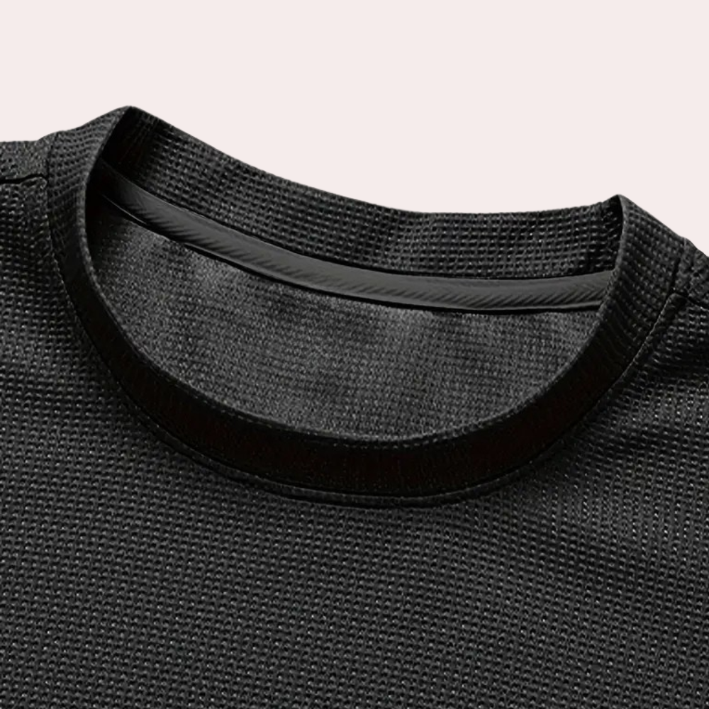 Casual Two-Piece Summer Set for Men - Jules-Black-S-The Livary