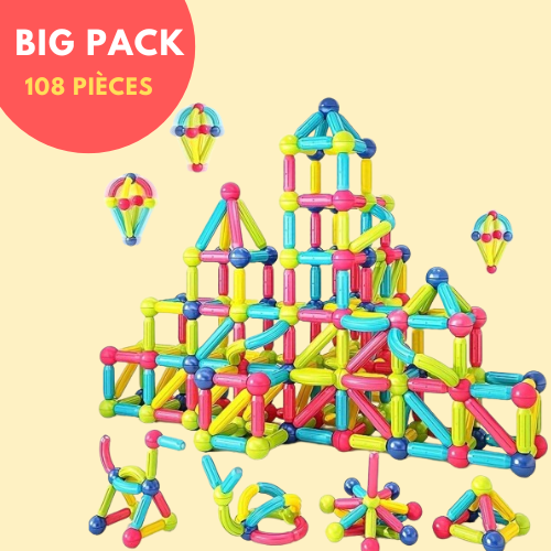 Magnetic Block Set-🔥 BIG PACK (108Pcs) 🔥 Buy 2 = Get 1 Free-The Livary