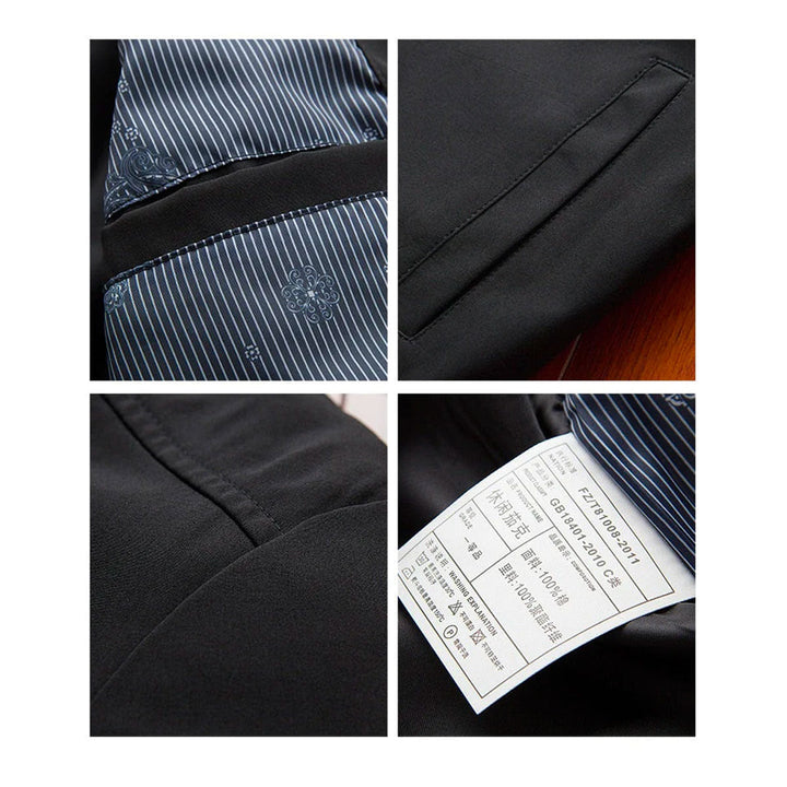 Light & trendy men's bomber jacket with zipper – Jaron-Black-M-The Livary