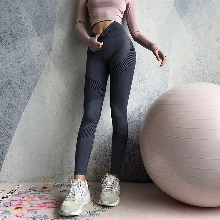 Ladies' Sports Leggings - Livia-Gray-XS-The Livary