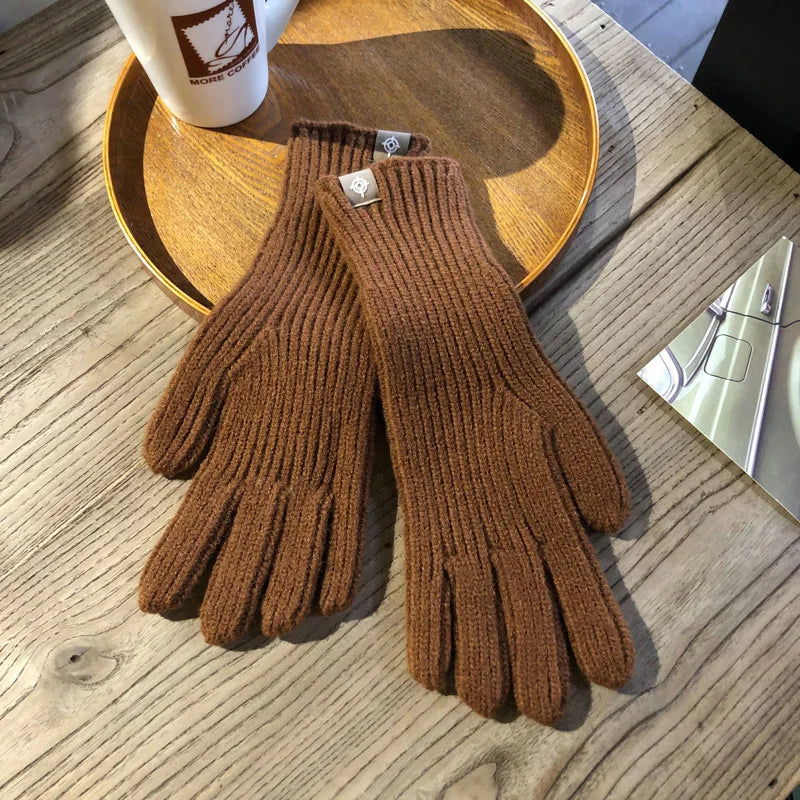Comfortable Women's Gloves - Isolde-Brown-The Livary