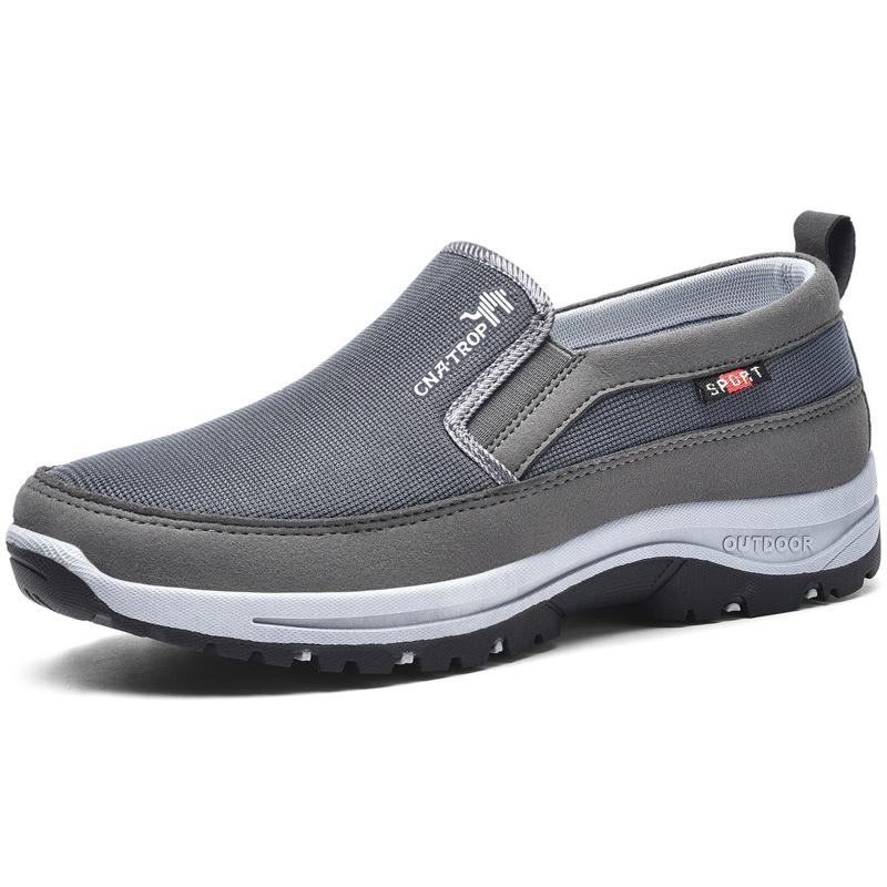 Orthopaedic Men's Hiking Shoes – Nolan-Grey-5-The Livary