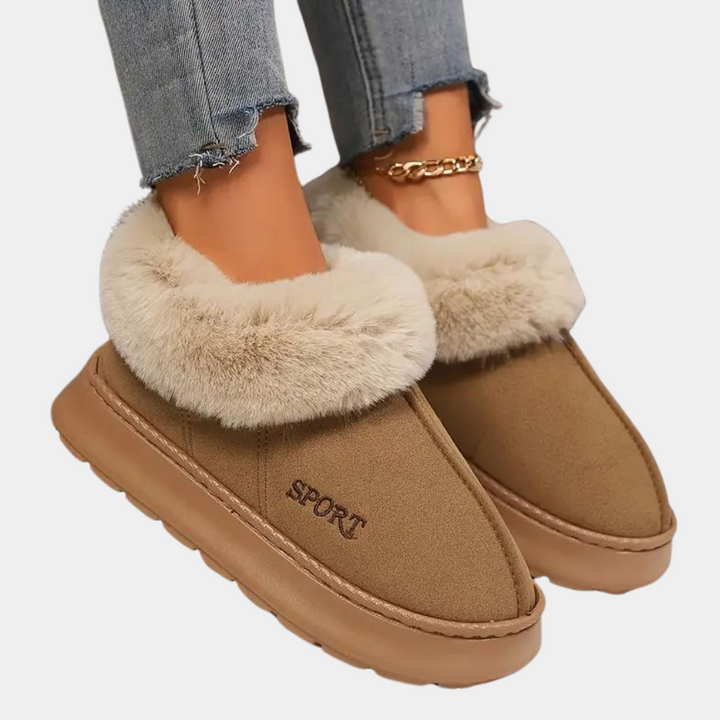 Soft and Warm Ladies Slippers - Nova-Black-2.5-The Livary